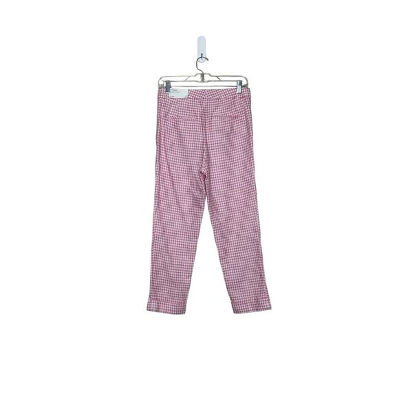 Ann Taylor pink white houndstooth ankle pants size 4P - Picture 11 of 11